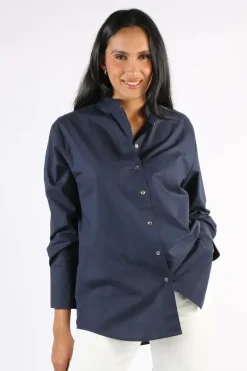 Gujarat Shirt In Navy By Bagruu
