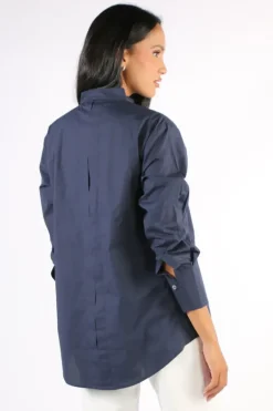 Gujarat Shirt In Navy By Bagruu