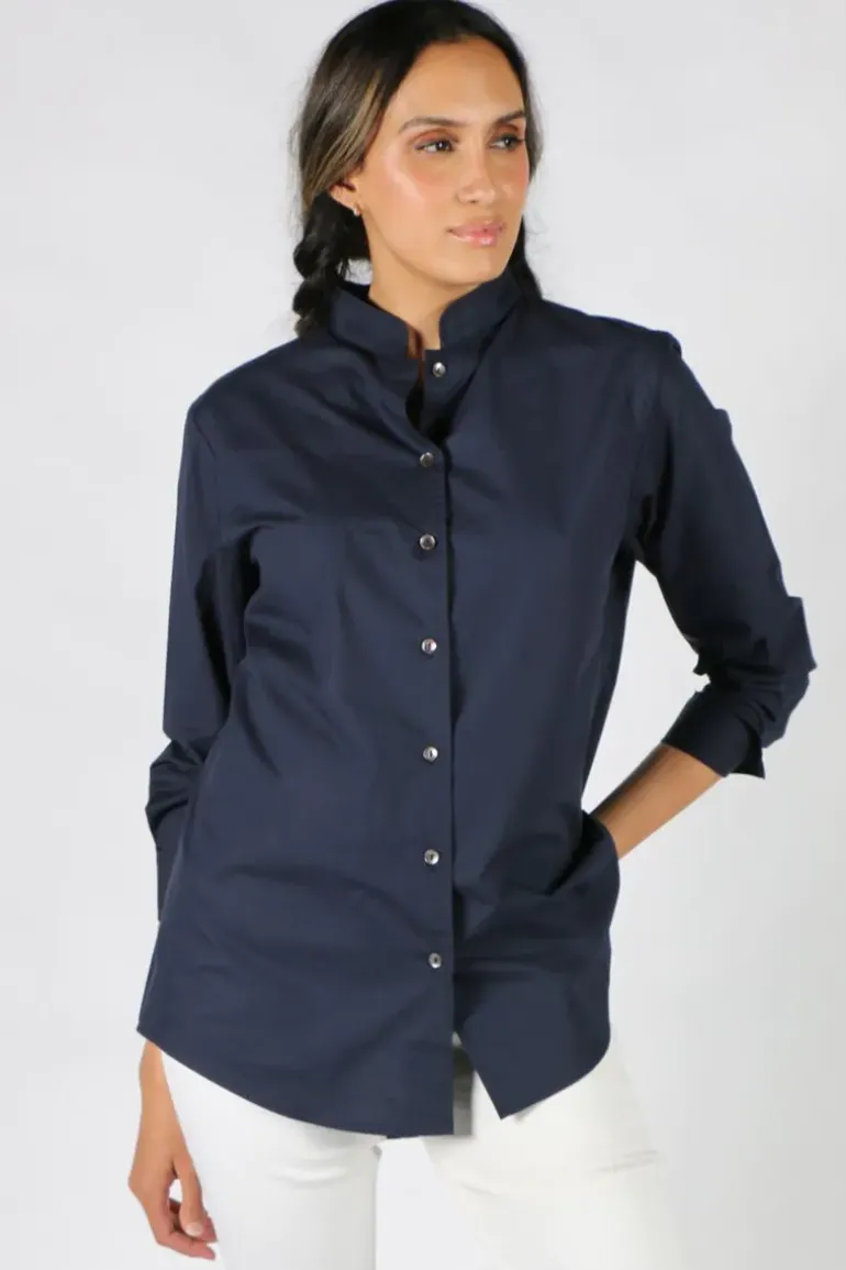 Gujarat Shirt In Navy By Bagruu