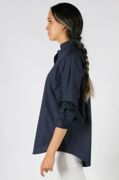 Gujarat Shirt In Navy By Bagruu