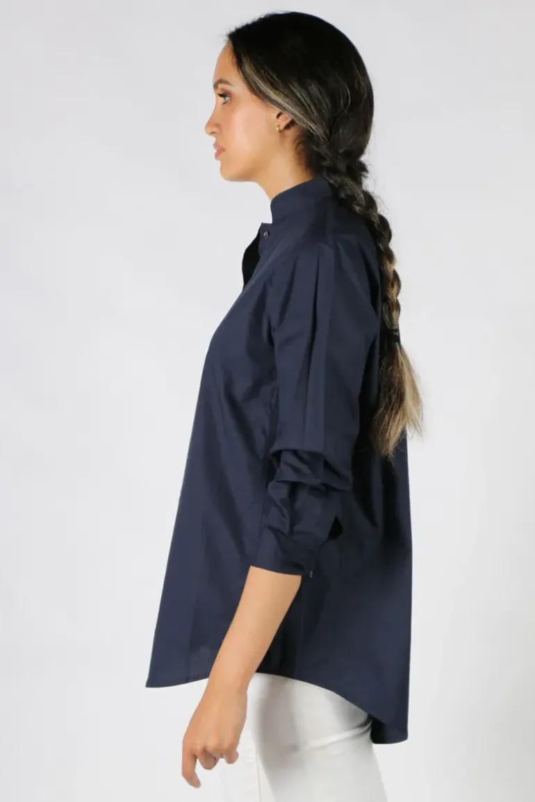 Gujarat Shirt In Navy By Bagruu