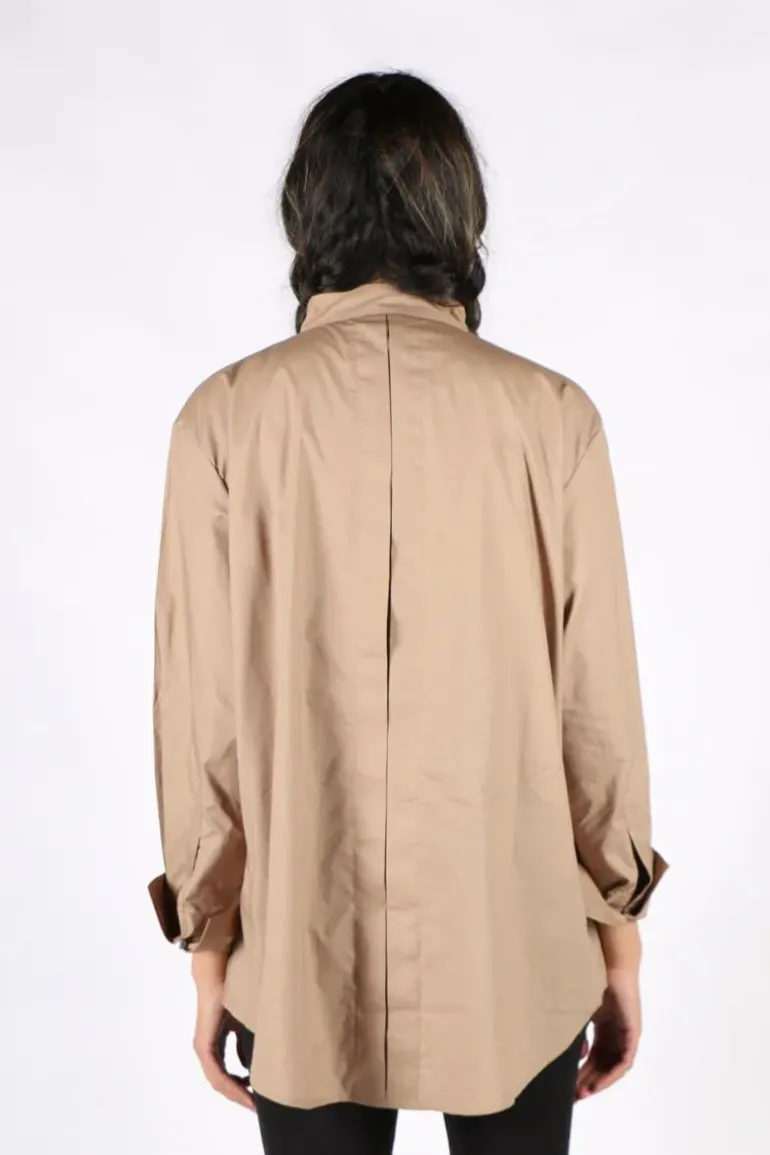 Gujarat Shirt In Taupe By Bagruu