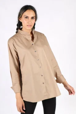 Gujarat Shirt In Taupe By Bagruu