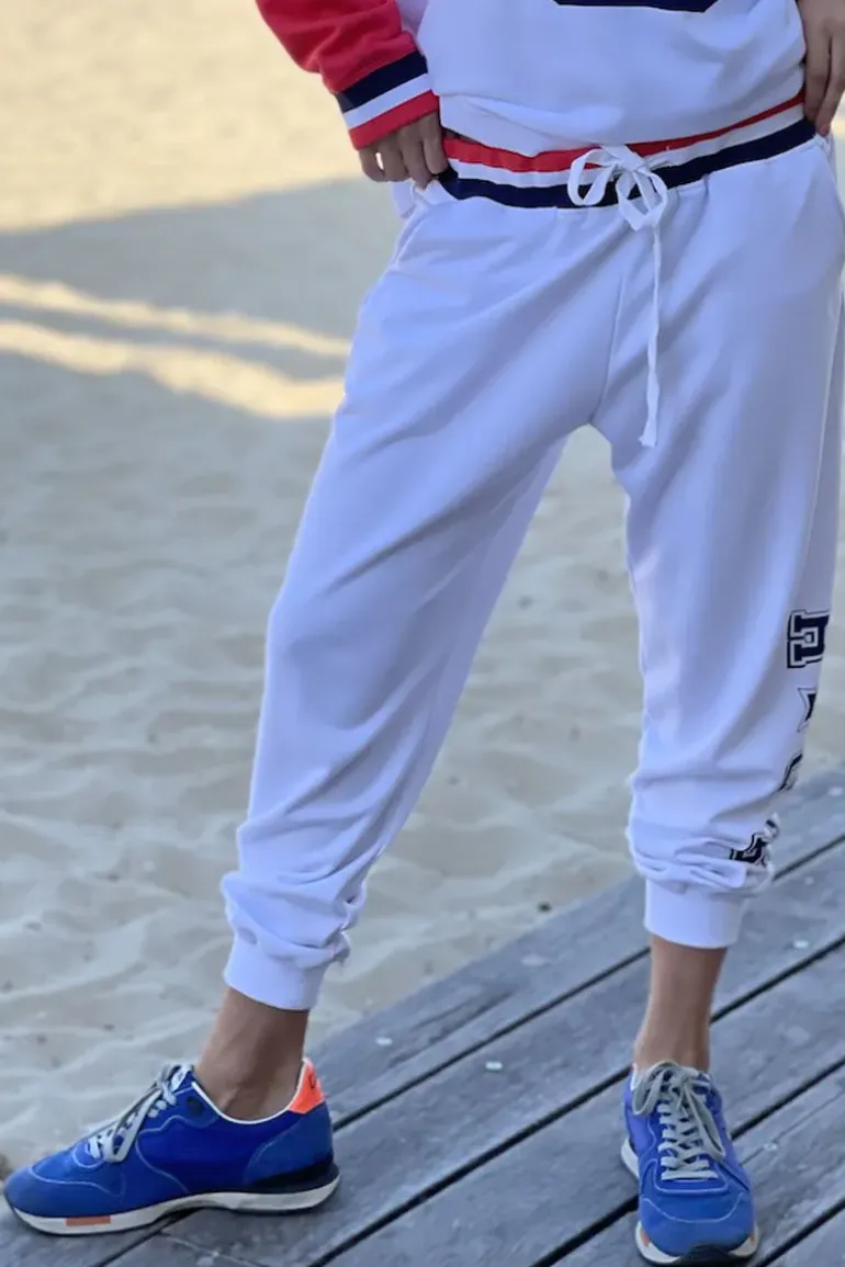 Hammill & Co Retro 76 Track Pant In White