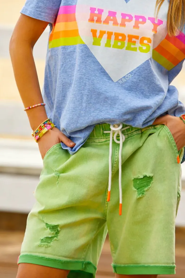 Hammill & Co Vintage Green Denim Short