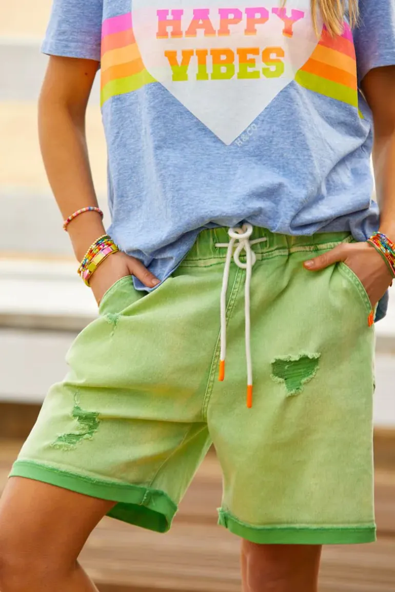 Hammill & Co Vintage Green Denim Short