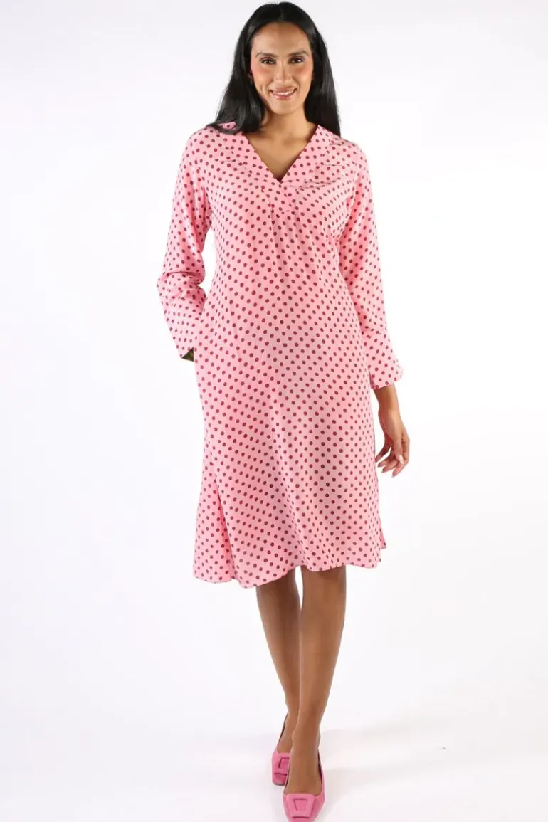 Harmonica Spot Dress By Anupamaa In Musk