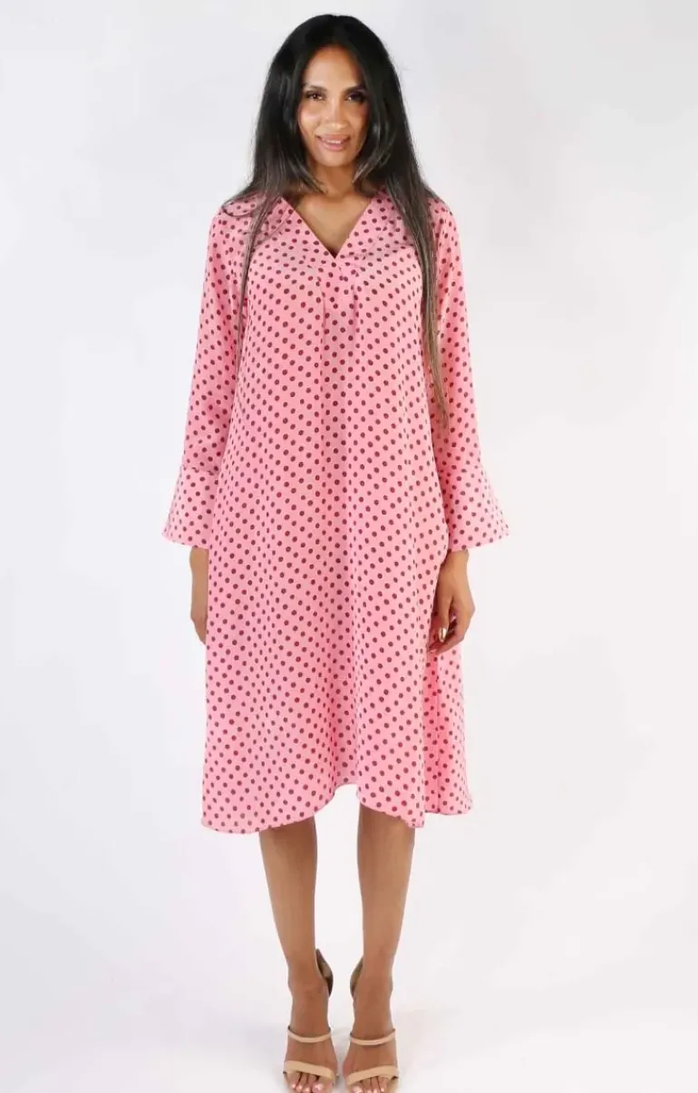 Harmonica Spot Dress By Anupamaa In Musk