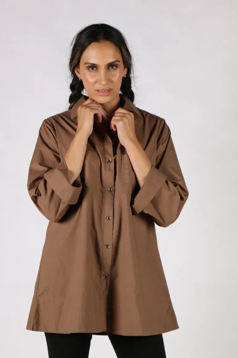 Harvey Shirt By Bagruu In Teak