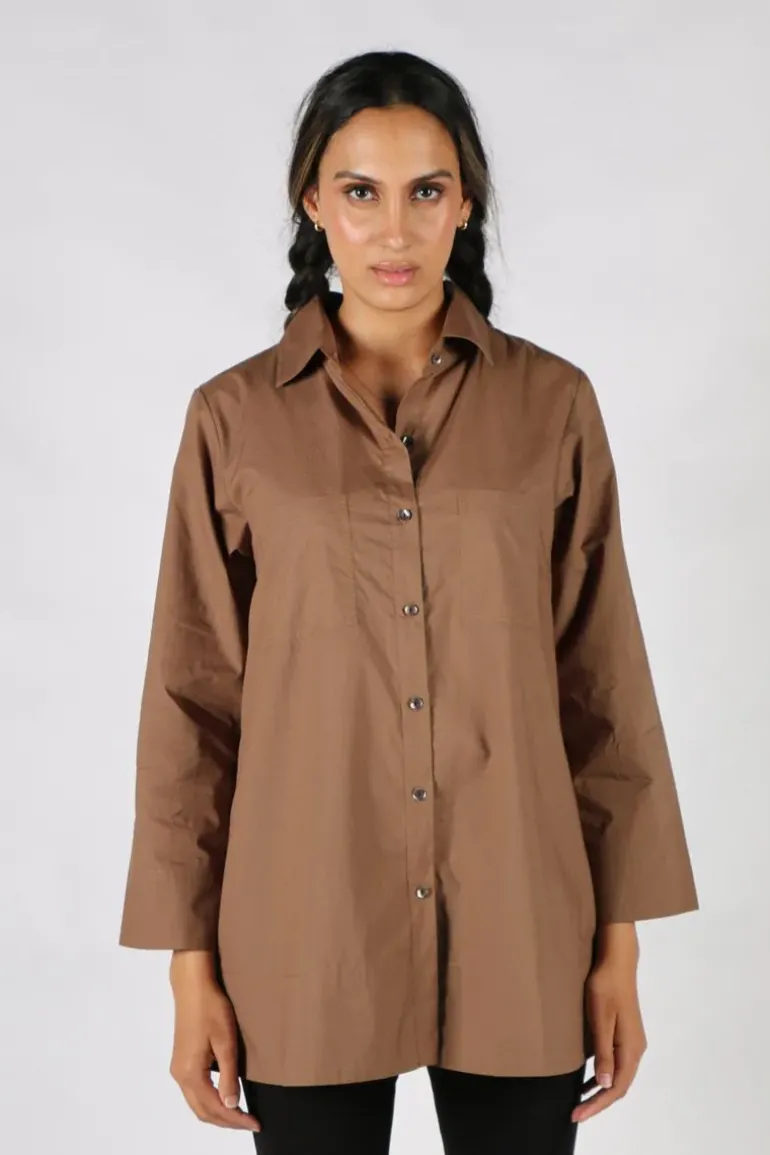 Harvey Shirt By Bagruu In Teak