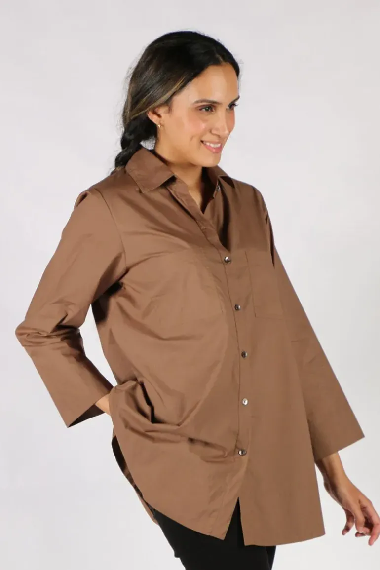 Harvey Shirt By Bagruu In Teak