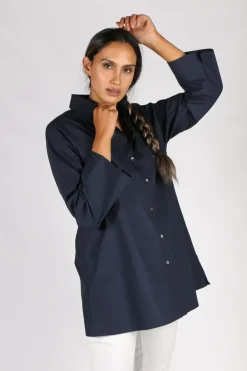 Harvey Shirt By Bagruu In Navy