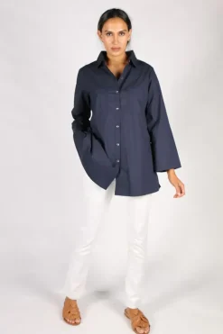Harvey Shirt By Bagruu In Navy
