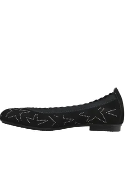 Hispanitas Star Basil Ballet Pump In Black