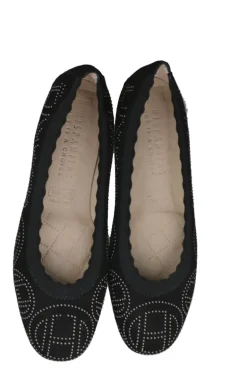Hispanitas Stud Basil Ballet Pump In Black