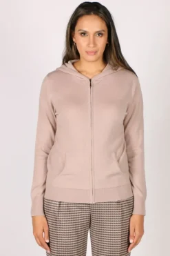 Hoodie In Latte By Bridge & Lord