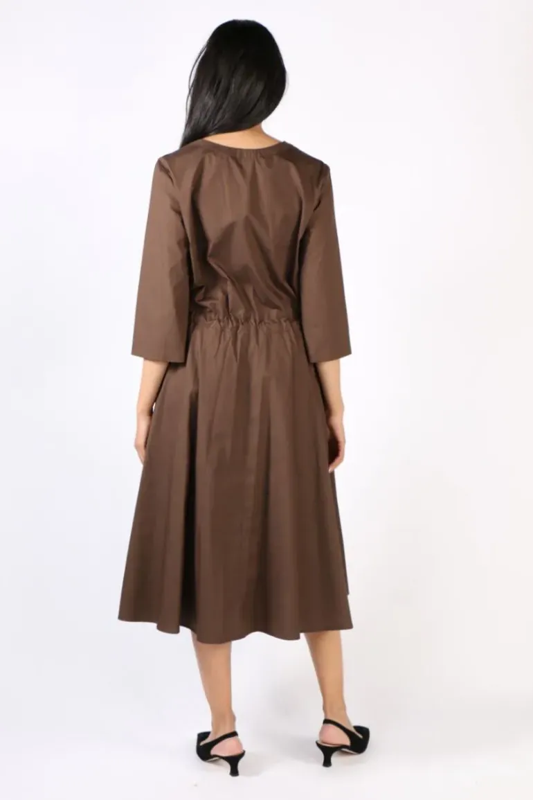 Illium Circle Dress In Taupe