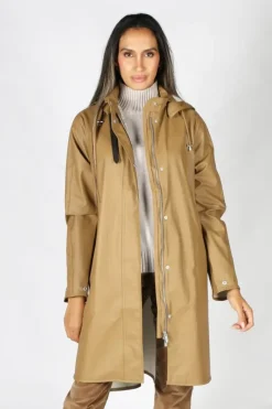 Ilse Jacobsen A Line Raincoat In Otter