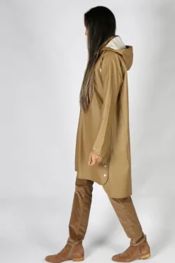 Ilse Jacobsen A Line Raincoat In Otter