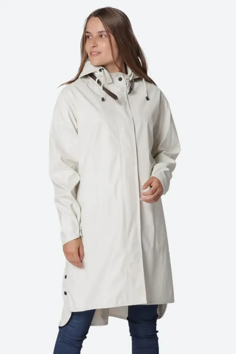 Ilse Jacobsen A Line Raincoat In Cream