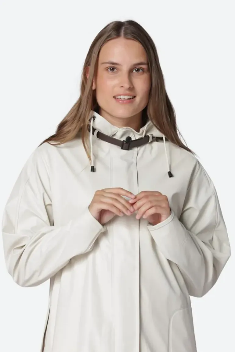 Ilse Jacobsen A Line Raincoat In Cream