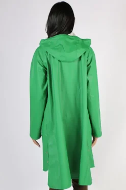 Ilse Jacobsen A Line Raincoat In Green
