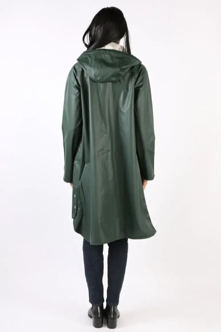 Ilse Jacobsen A Line Raincoat In Beetle