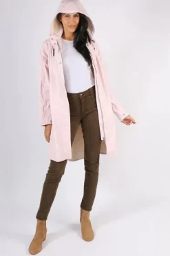 Ilse Jacobsen A Line Raincoat In Light Pink