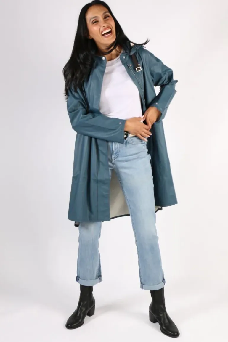 Ilse Jacobsen A Line Raincoat In Orion