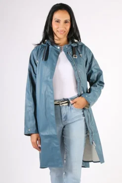 Ilse Jacobsen A Line Raincoat In Orion