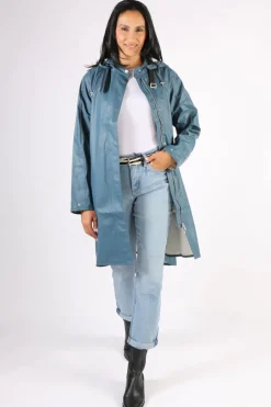 Ilse Jacobsen A Line Raincoat In Orion