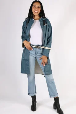 Ilse Jacobsen A Line Raincoat In Orion
