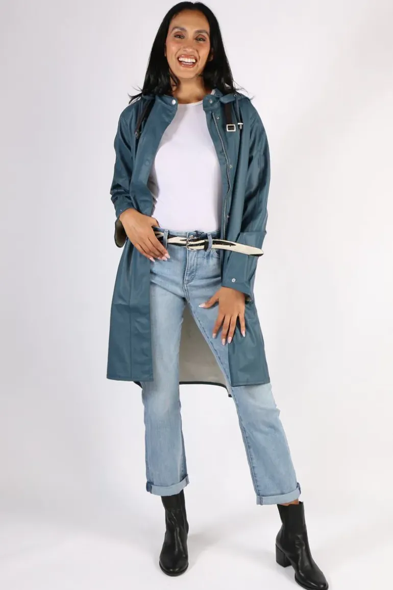 Ilse Jacobsen A Line Raincoat In Orion