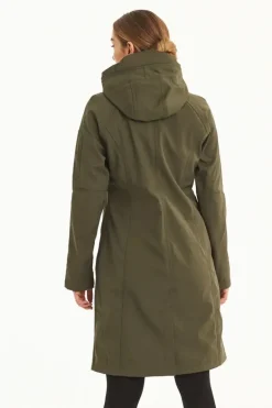 Ilse Jacobsen Classic Fleece Lined Raincoat In Army