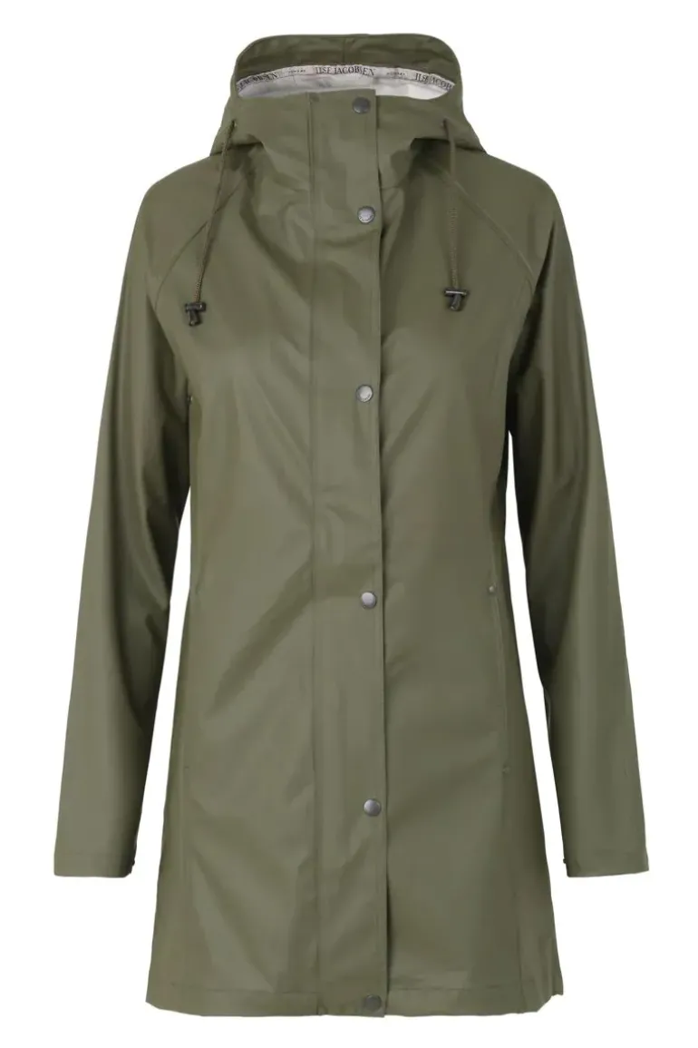 Ilse Jacobsen Classic Raincoat In Army