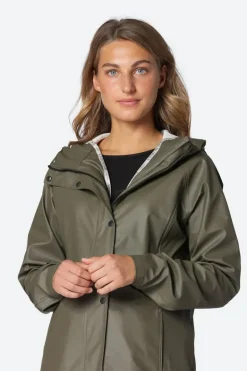 Ilse Jacobsen Classic Raincoat In Army