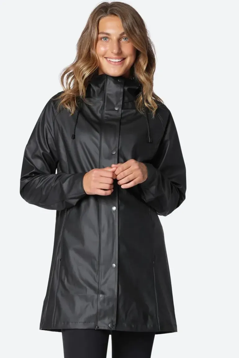 Ilse Jacobsen Classic Raincoat In Black