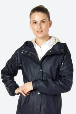 Ilse Jacobsen Classic Raincoat In Indigo