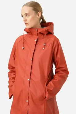 Ilse Jacobsen Classic Raincoat In Brick