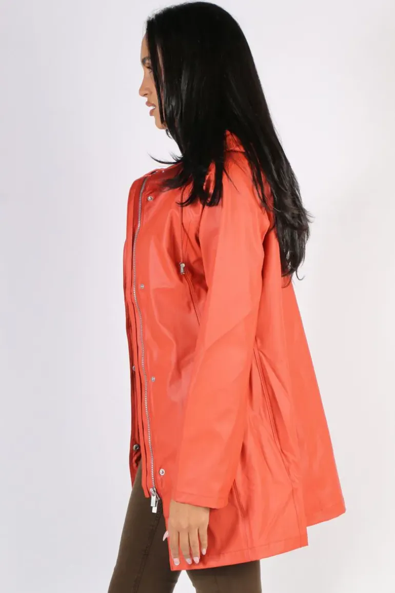 Ilse Jacobsen Classic Raincoat In Brick