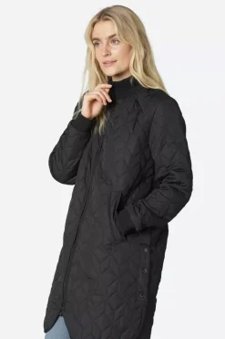 Ilse Jacobsen Quilt Padded Coat In Black