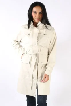 Ilse Jacobsen Trench Raincoat In Milk