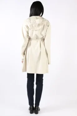 Ilse Jacobsen Trench Raincoat In Milk