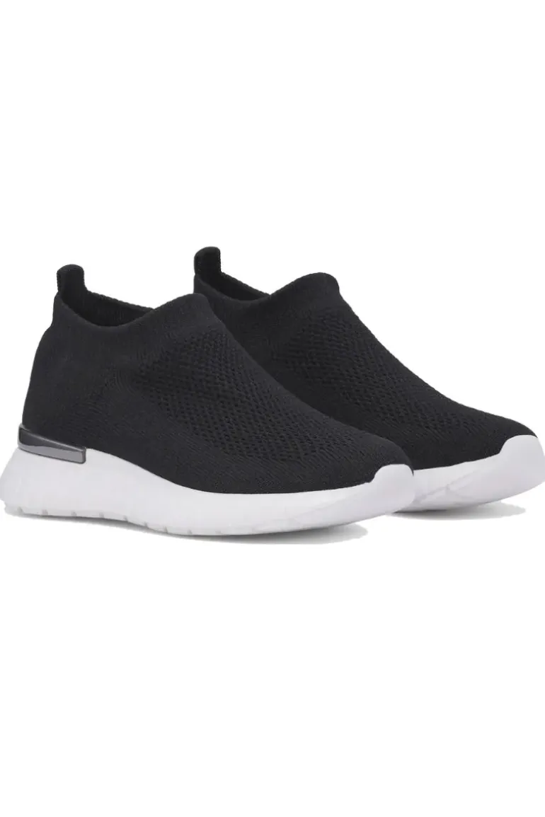 Ilse Jacobsen Tulip Knitted Sneaker In Black