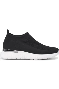 Ilse Jacobsen Tulip Knitted Sneaker In Black