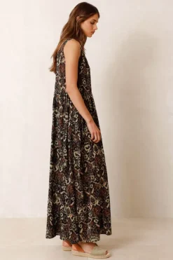 Indi & Cold Camile Dress In Black