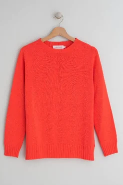 Indi & Cold Cotton Knit Sweater In Red