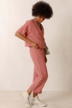 Indi & Cold Dany Pant In Red