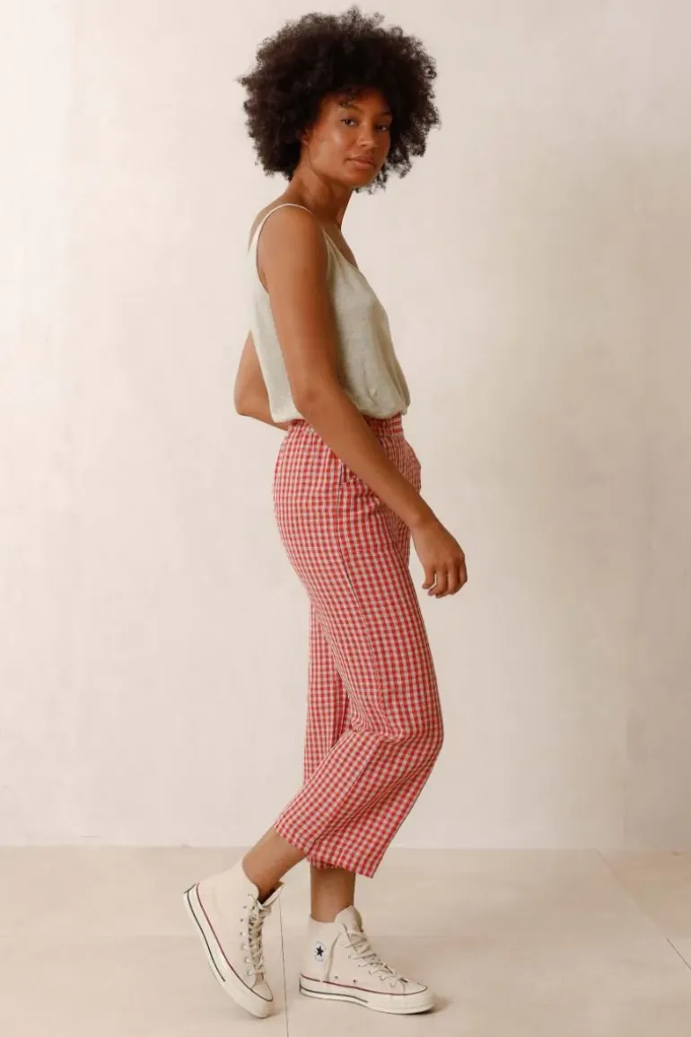 Indi & Cold Dany Pant In Red
