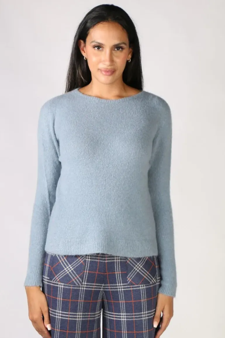 Indi & Cold Emily Knit Jumper In Blue